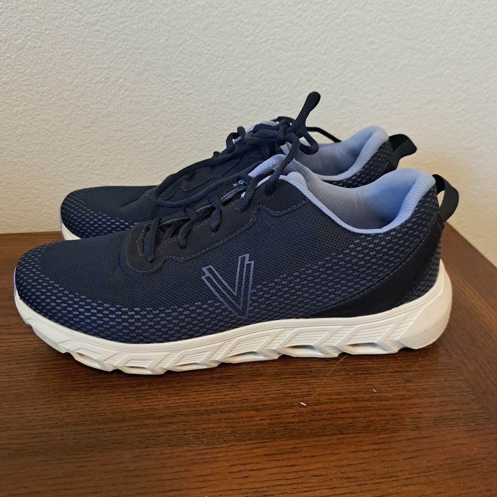 Vionic Priscilla Navy Blue Mesh Walking Sneakers Womens 11 Wide DD:10-2025